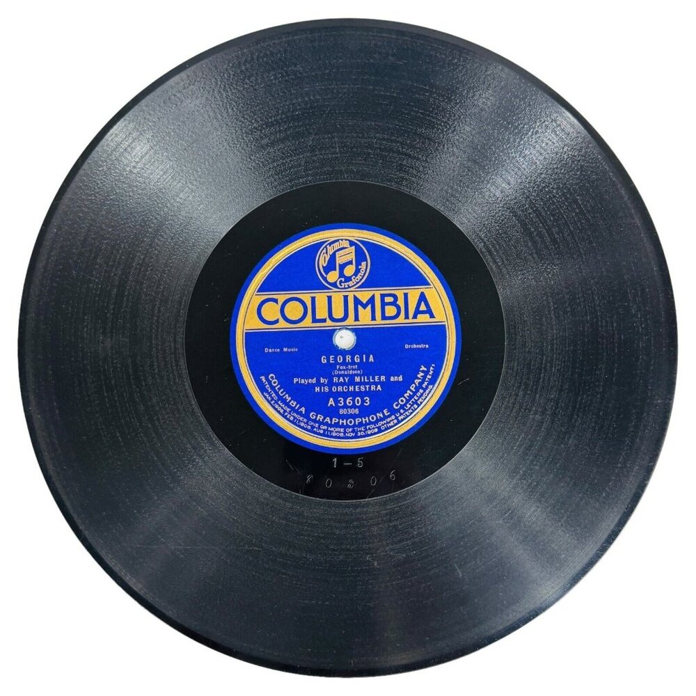 Ray Miller & His Orchestra Columbia Records Shellac 78 RPM A3603 Fox-trot Songs
